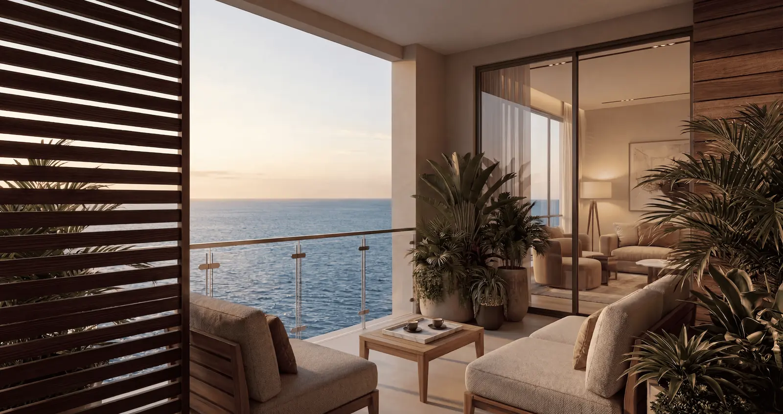Terraza abierta al Atlántico en Senegal